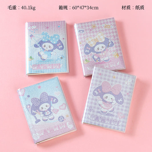 XX-64033 Nainaimee Glitter Glue-Bound Notebook 100 Pages Sparkle Cover School Office M.81