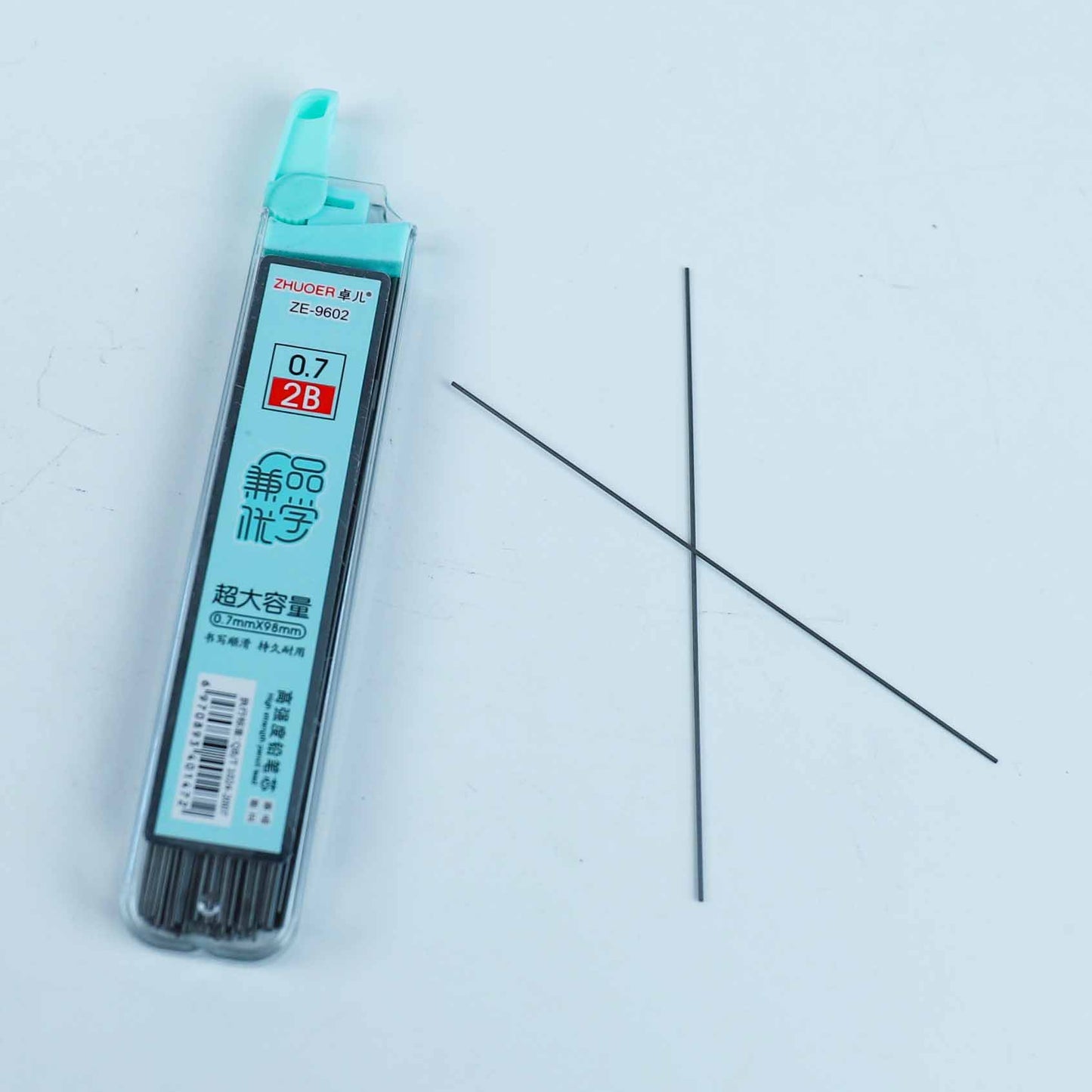 Minas para portaminas 9602 de 0,7 mm, HB/2B, reforzadas con resina, escritura suave, M.82 