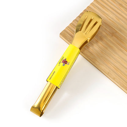 Huotoujun Gold-plated Three-line 9-inch Food Clip