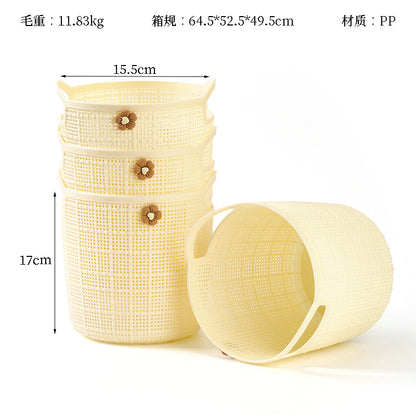 (Xiaohua) Cesta redonda de almacenamiento con estampado antimanchas Yidelo 8286 M.13 