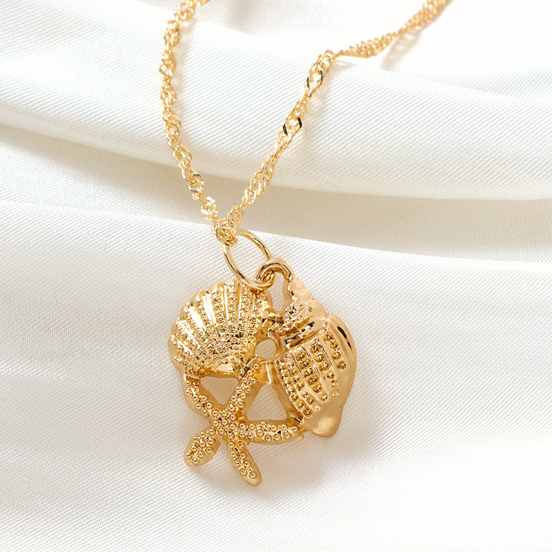 Creative Starfish Shell Necklace M.43