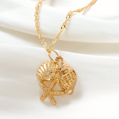 Creative Starfish Shell Necklace M.43