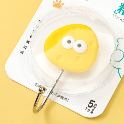 Xiaopaixiong Model 813 Adhesive Hooks - Cheese Design Flower Pattern Random M.16