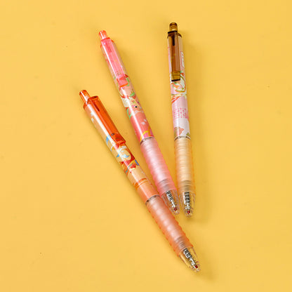 Ivanster 078 "Koi Blessing" Set of 3 Problem - Solving Gel Pens (Insert Box). The pens are named "Koi Blessing", packed in an insert box, perfect for intense study. M.82