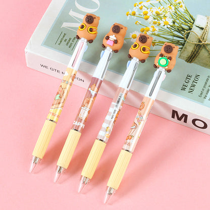 GWGP1382 Butter Bear Erasable Click - pen. This pen features an adorable butter bear design and has the convenient erasable function, making it a practical and cute writing tool. M.82