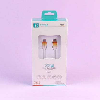 A08 200W Super Fast Charging Cable 1.2M - USB-C to USB-C for Huawei Devices A.12 JPDB