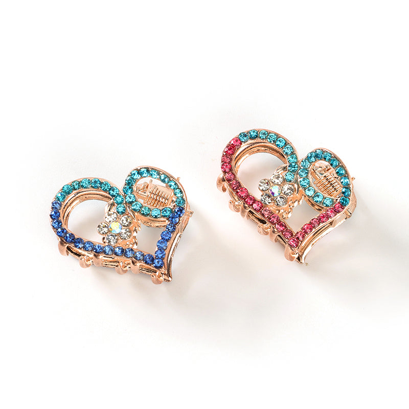 M42 Heart - shaped Rhinestone Small Claw