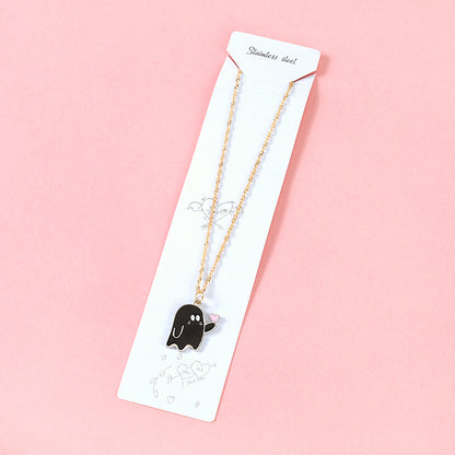 Finger - heart Ghost Necklace M.43