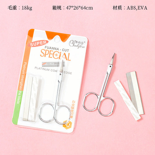 Juego de maquinilla y tijeras para cejas M.50 