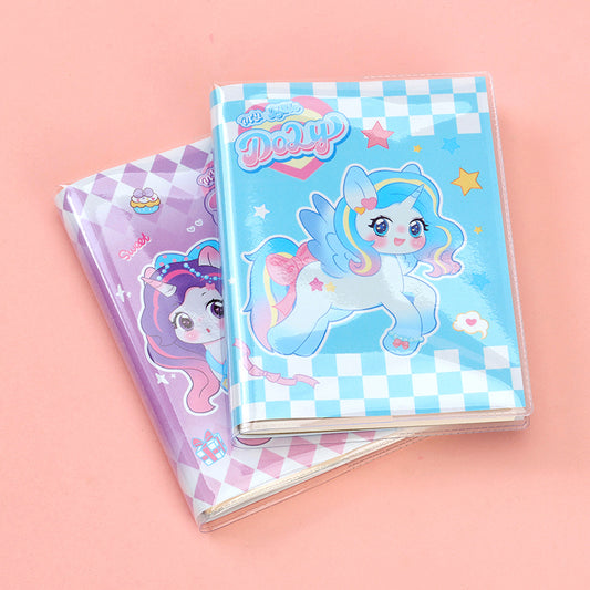 XX - 64111 My Little Pony Glitter Glue Bound Notebook 80 Pages Eye - Care Paper for Girls M.81