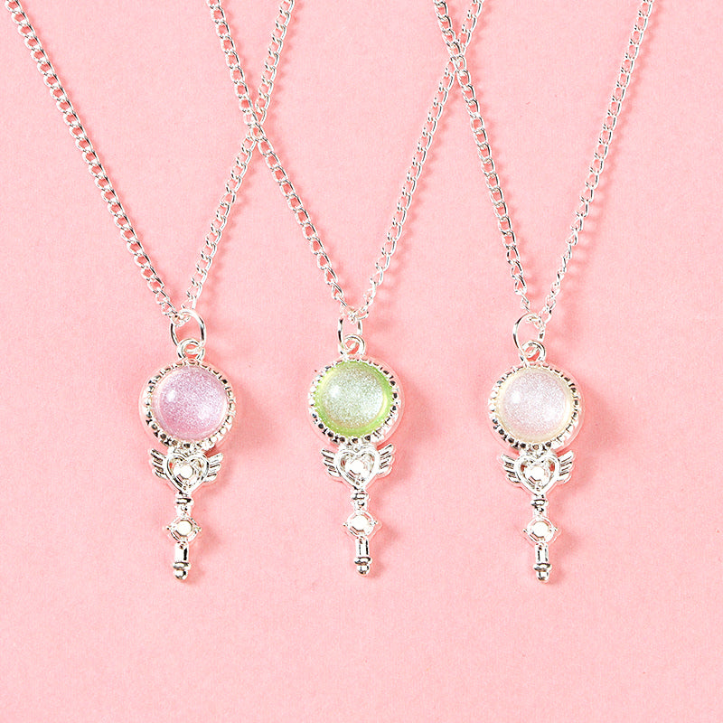 XL - 00037 Gemstone Fairy Wand Necklace M.43