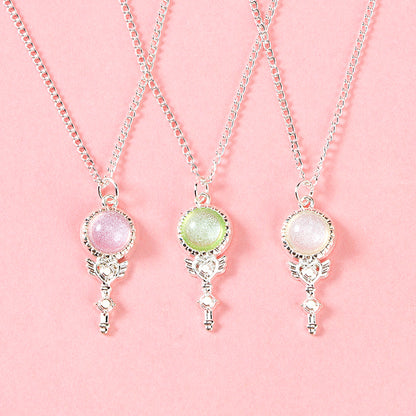 XL - 00037 Gemstone Fairy Wand Necklace M.43