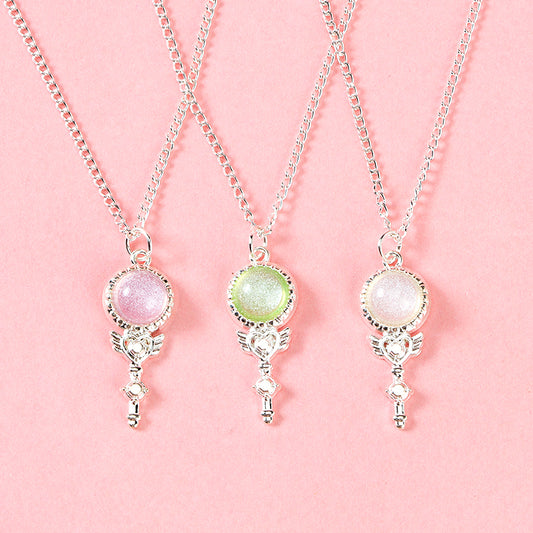 XL - 00037 Gemstone Fairy Wand Necklace M.43