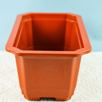 8018 Rectangular Red Flower Pot (34*19*13.5) M28 M.12