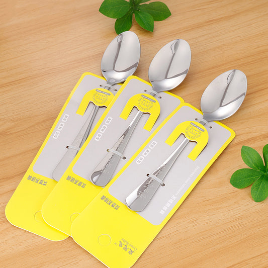 6304 Crown Rabbit Pattern Laser-engraved MG No.3 Pointed Spoon M.66