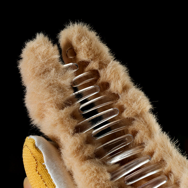 M42 4.33 Inch Large Hair Claw with Plush Dinosaur Design