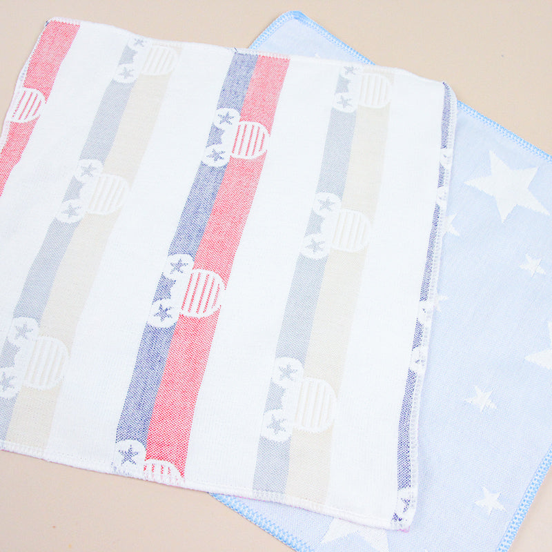 30*30 pure cotton gauze small square towel (pattern random) M.22