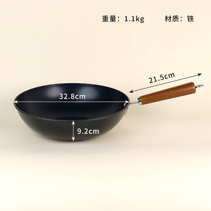 32cm Elegant Uncoated Flat-Bottomed Pot M.61 JPDB