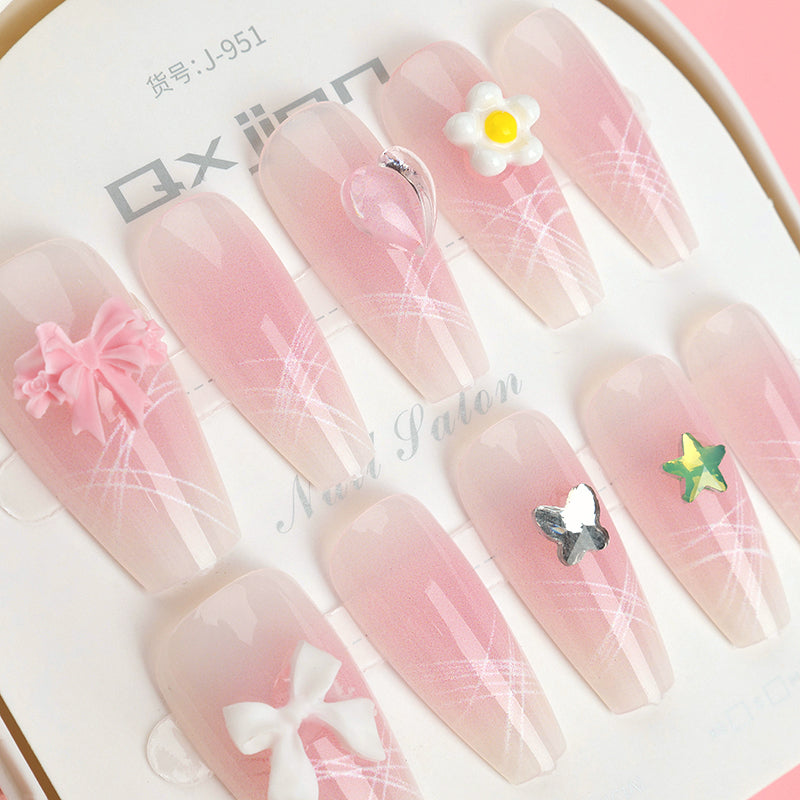 951 Cute Little Half-round Box Fake Nails M.52