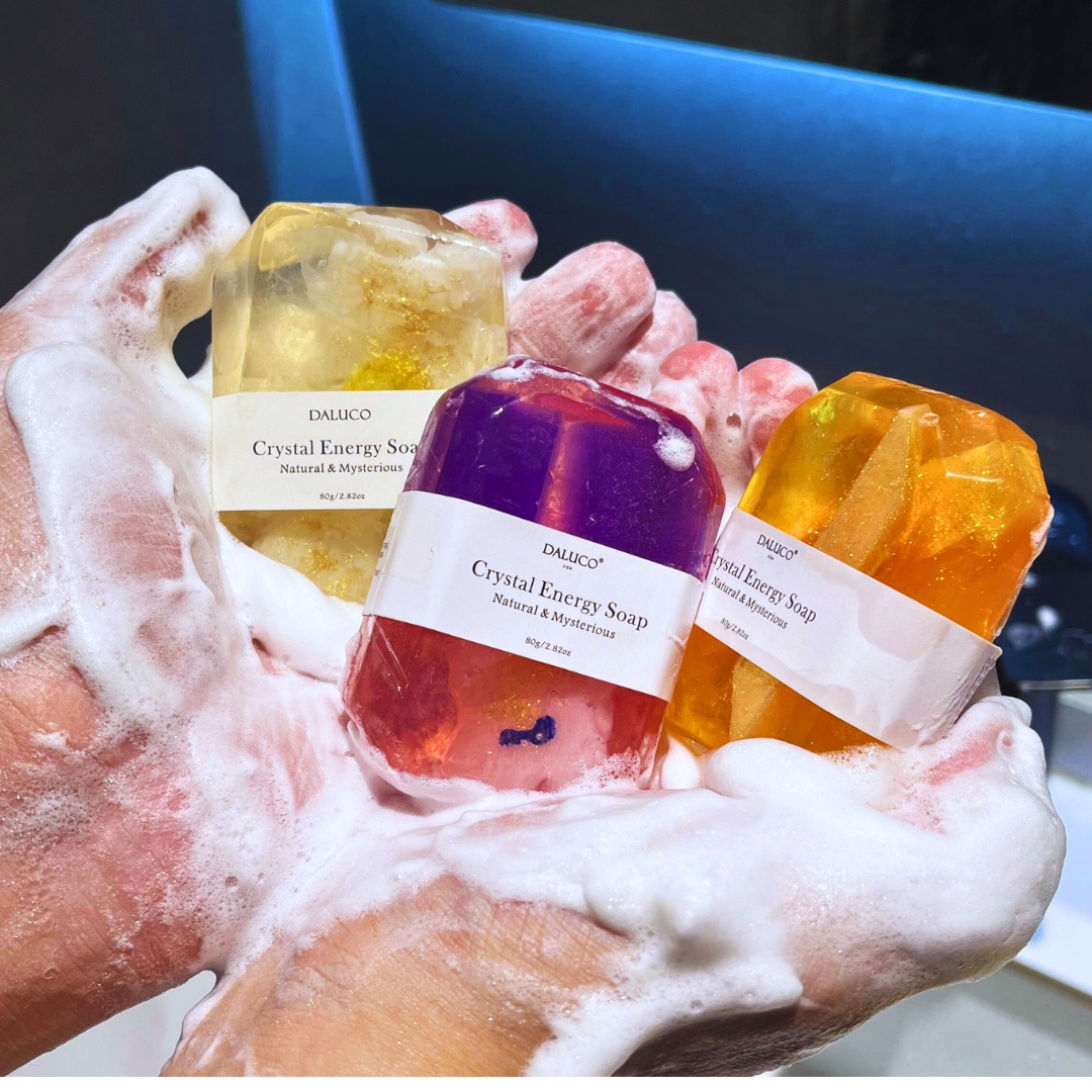 Crystal Energy Soap Handcrafted Soap Wealth-Crystal DSCC52