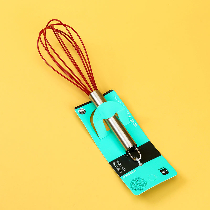 Silicone Egg Beater with Stainless Steel Handle M.69 JPDB