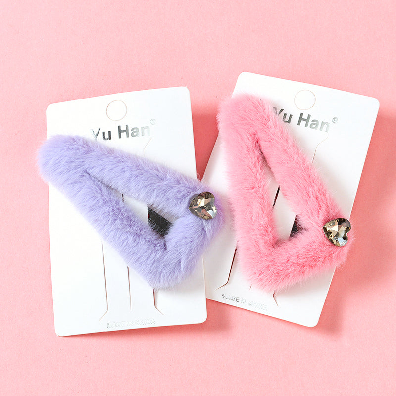 M42 Furry Bobby Pins with Zircon Accessories in a Box