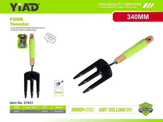 Trident with wooden handle and cover M.33