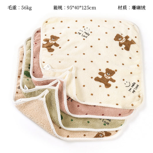 1347 Hugging Bear Scarf (35*35) M.22