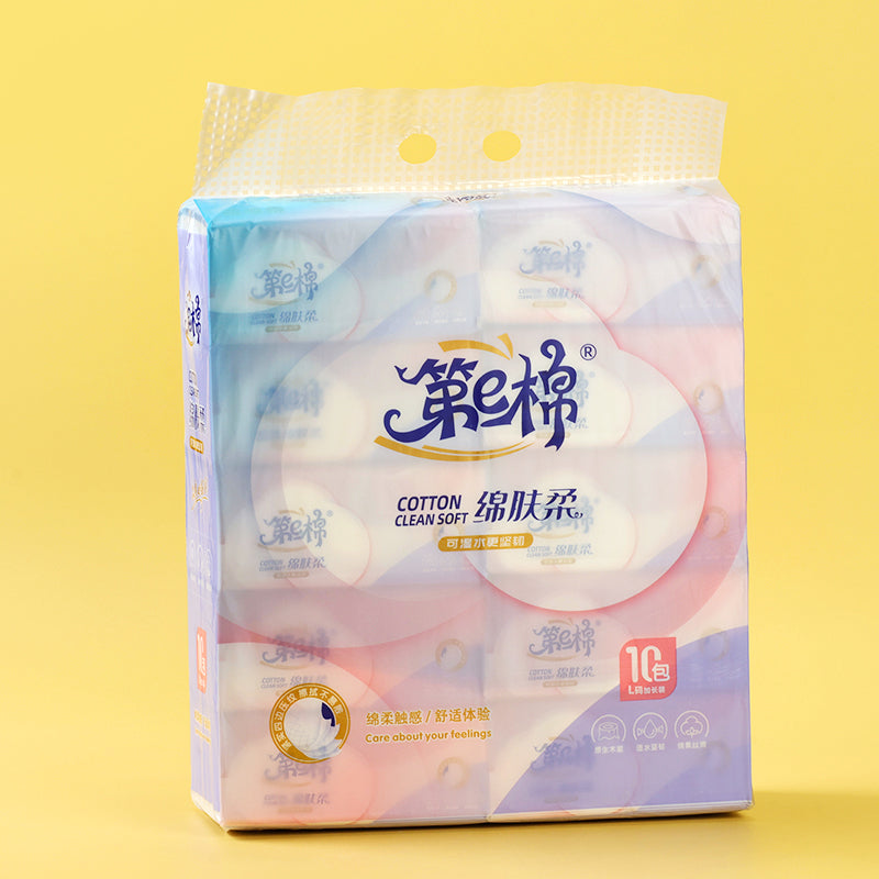 E Cotton-DE1313 Soft Cotton Facial Tissue (140*180*400) M28 M.21