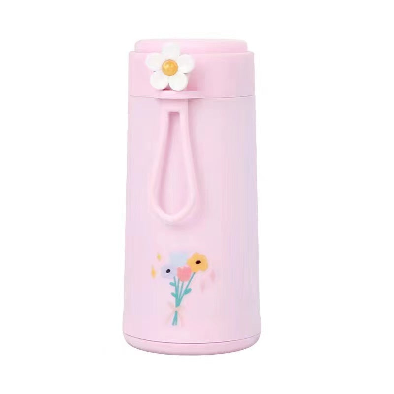 Plastic Shell Floral Glass Cup M.17