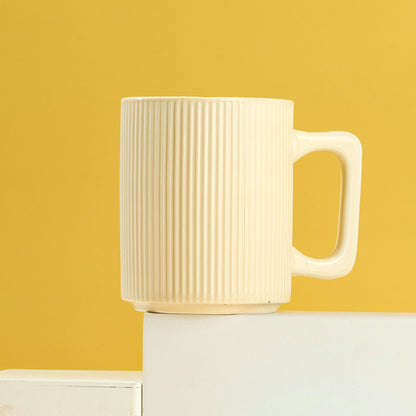 E03 Glazed Ceramic Mug Random Color High-Temperature Fired Daily Drinking CupM.65