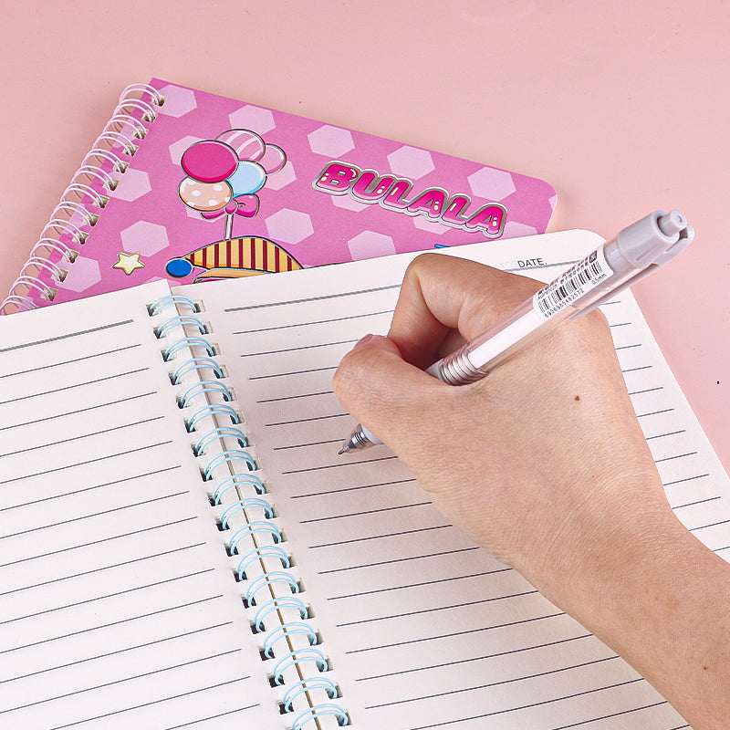 Premium XX-2599 Cute Pony 25K Silver Hot-Stamped Spiral Notebook M.81