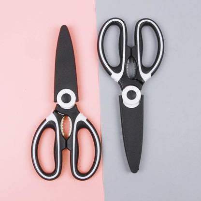 M.35 Loose - packed Black Panda - shaped Scissors (with Cover)