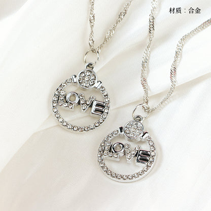 Pavé Diamond Letter - shaped Necklace M.43