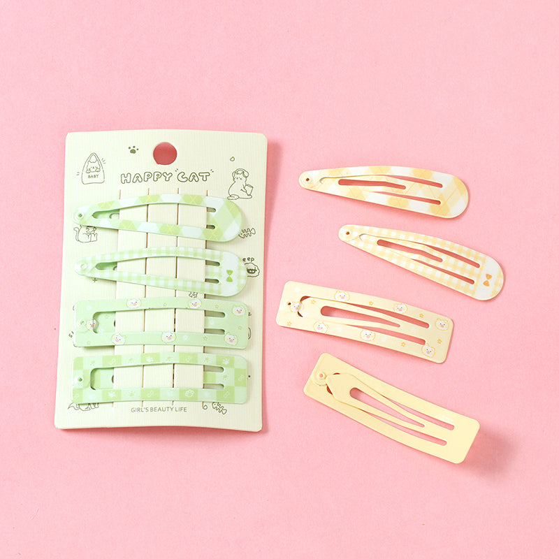 M42 4970 Boxed Printed Four - piece Colorful Bobby Pins