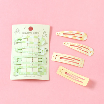 M42 4970 Boxed Printed Four - piece Colorful Bobby Pins