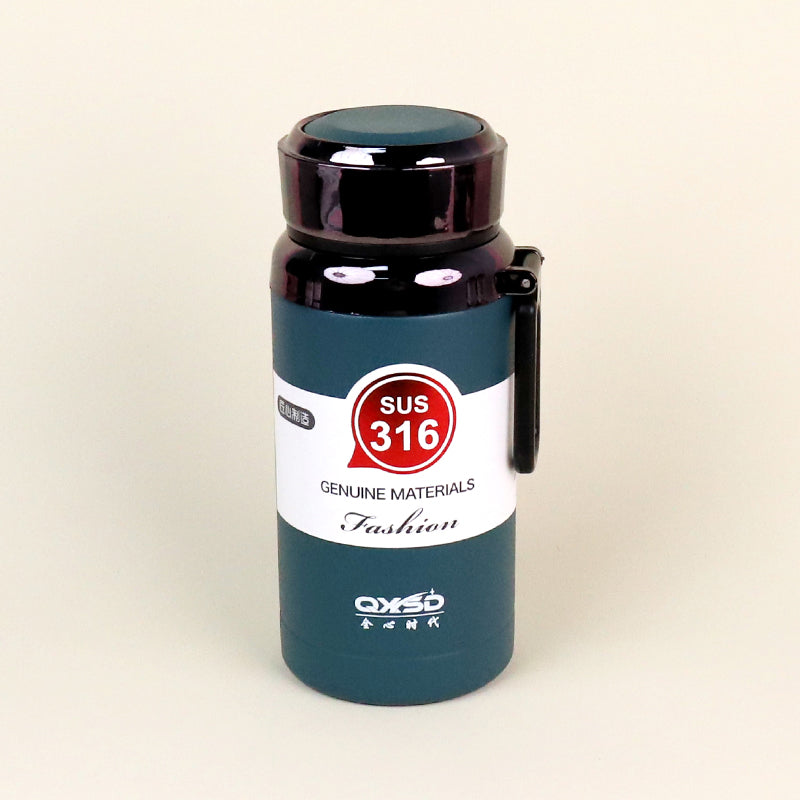 800ml Diamond Textured Lanyard Vacuum Thermal Insulated Mug - Model QXSD5320 M.26 JPDB