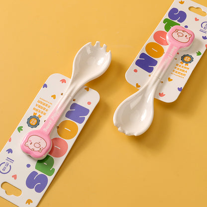 XC2922 Sweet Piggy Fork and Spoon (Food Grade)M66