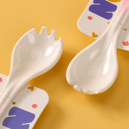 XC2922 Sweet Piggy Fork and Spoon (Food Grade)M66