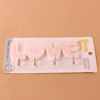 Brand Shuangxin LOVE-Shaped Adhesive Hooks M.16