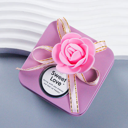 Iron Box Flower Square Gift Box (Random) M24