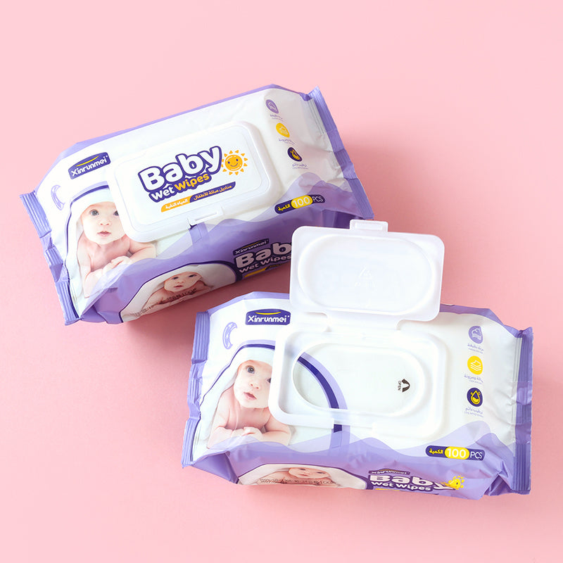 9817 Purple Doll Arabic Wet Wipes 100 Sheets M28 M.21