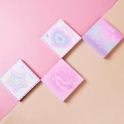 XX-1717 Sweet Dopamine Notepad Macaron/Strawberry Design 80g Eye-Care Paper 9.5*13cm M.81