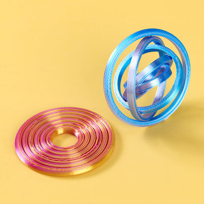 3D Stress Relief Magic Ring Rotatable Sliding Fidget Toy for Adults & Students M.08