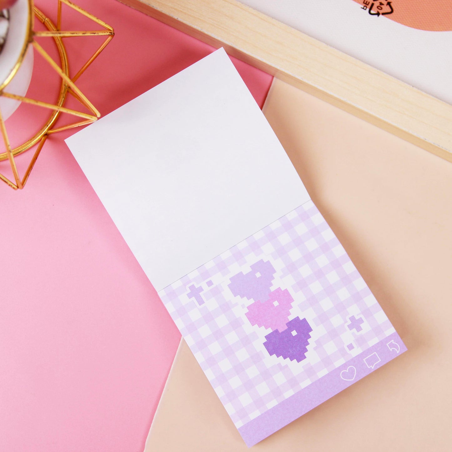 XX-1717 Sweet Dopamine Notepad Macaron/Strawberry Design 80g Eye-Care Paper 9.5*13cm M.81