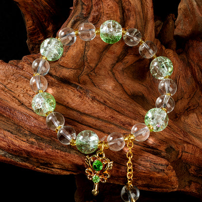 Cracked Bead Magic Wand Charm Bracelet  M.43