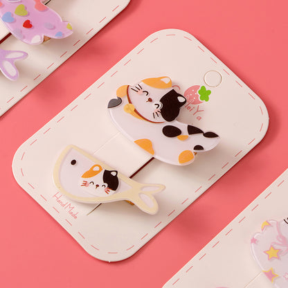 M42 Boxed Acrylic Duck Clips with Kitten Prints