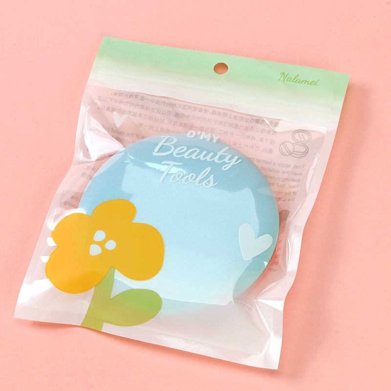 0017 Esponja limpiadora facial de doble uso, tamaño grande, M.50 