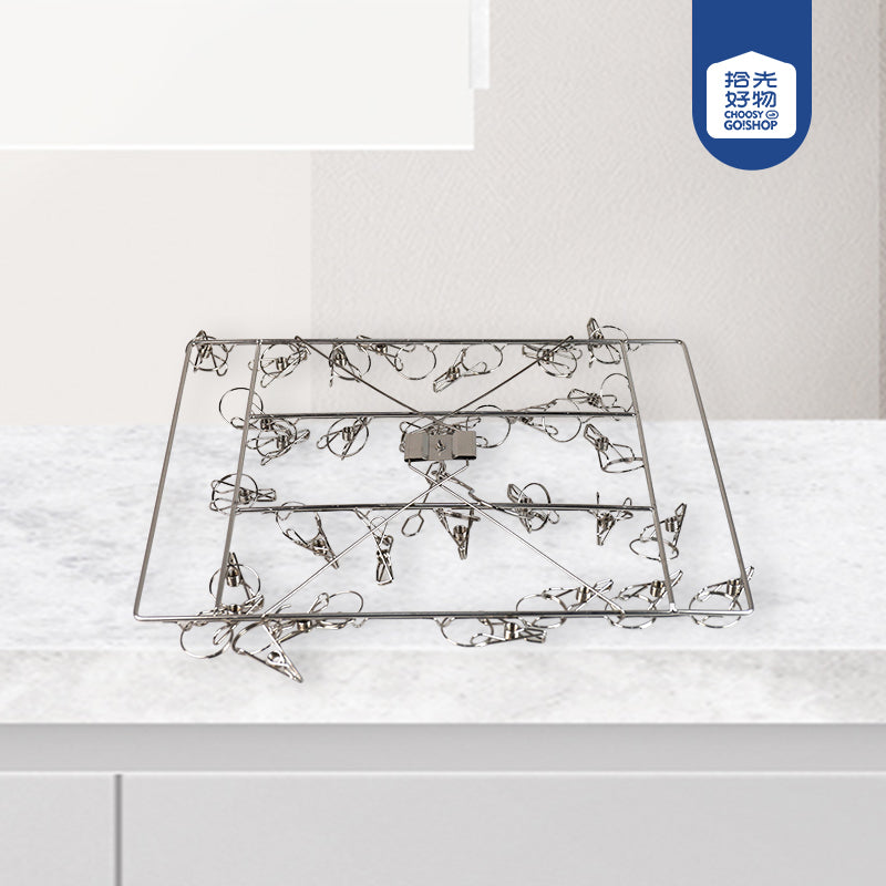 4.0mm Square - Shaped Drying Rack with 30 Clips M.15 JPDB