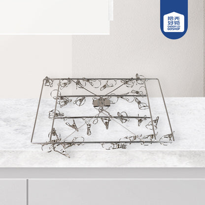 4.0mm Square - Shaped Drying Rack with 30 Clips M.15 JPDB
